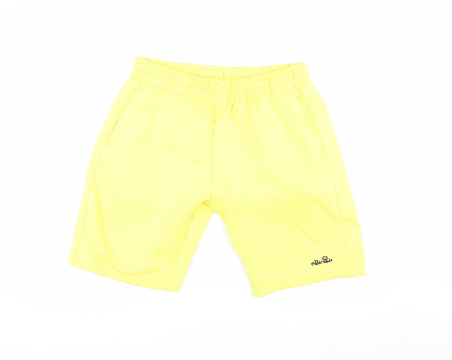 Ellesse Men's Yellow Athletic Shorts XL, Elastic Waist