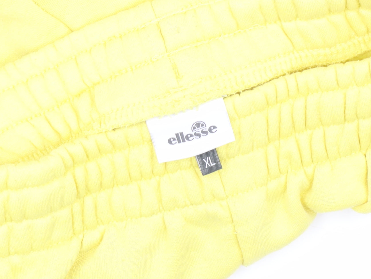 Ellesse Men's Yellow Athletic Shorts XL, Elastic Waist