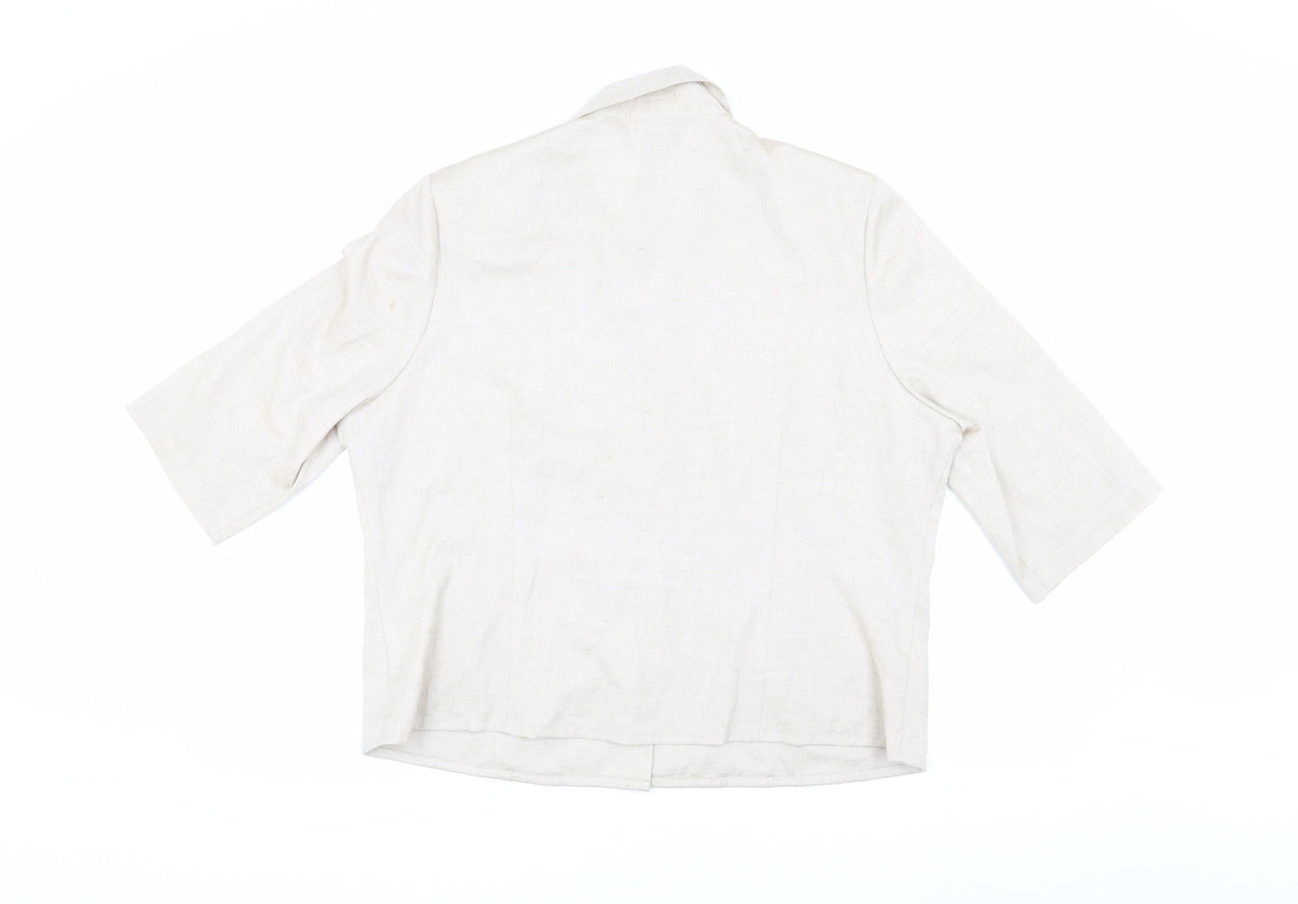 Eastex Women's Beige Blouse Size 16 Classic Collared