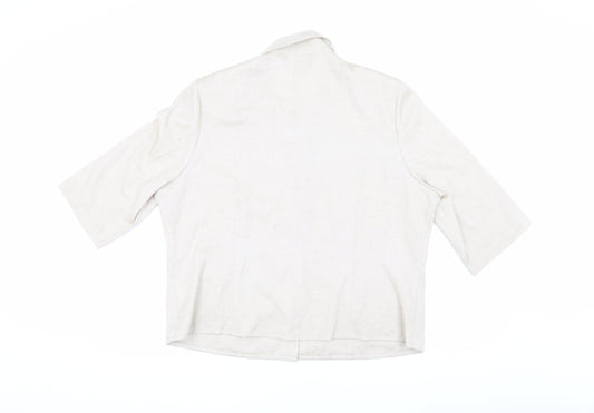 Eastex Women's Beige Blouse Size 16 Classic Collared