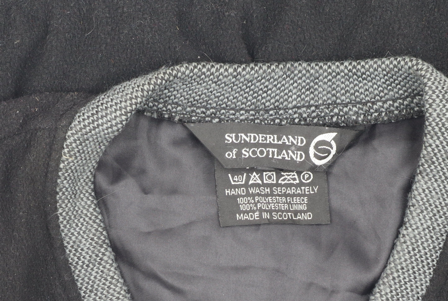 Sunderland of Scotland Men's Black XL Fleece Vest