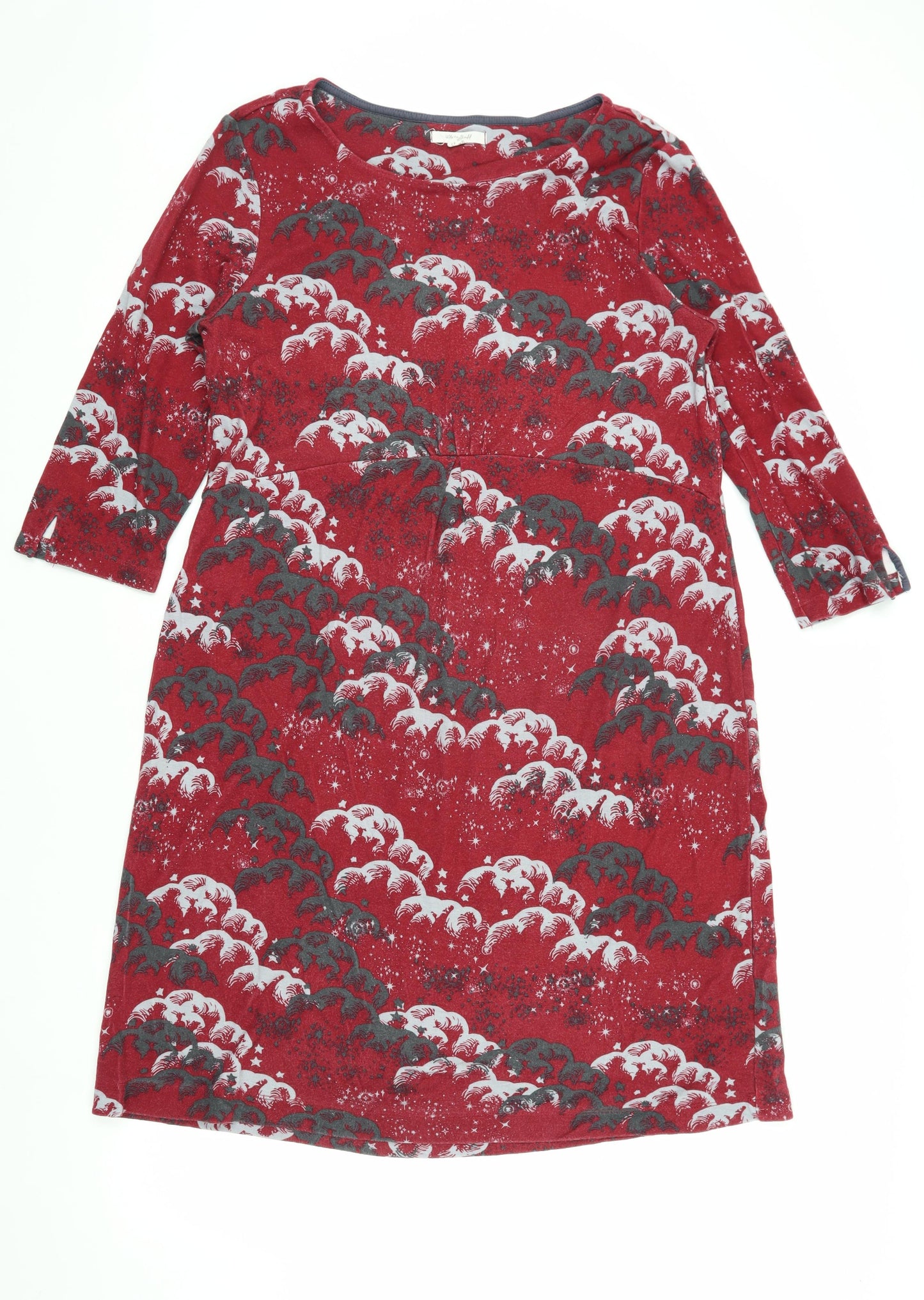 White Stuff Women's Red Shift Dress Size 14