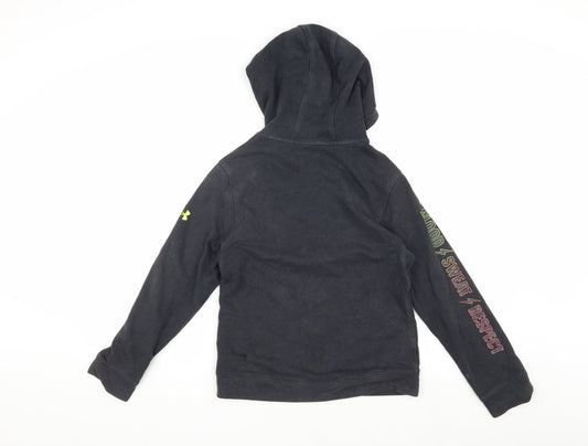 Under Armour Boys Black Basic Jacket, Cotton Blend