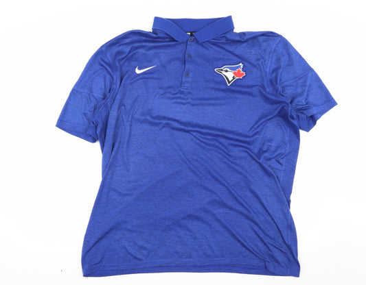 Nike Men's Blue Polo Shirt 2XL Sports Casual Relaxed