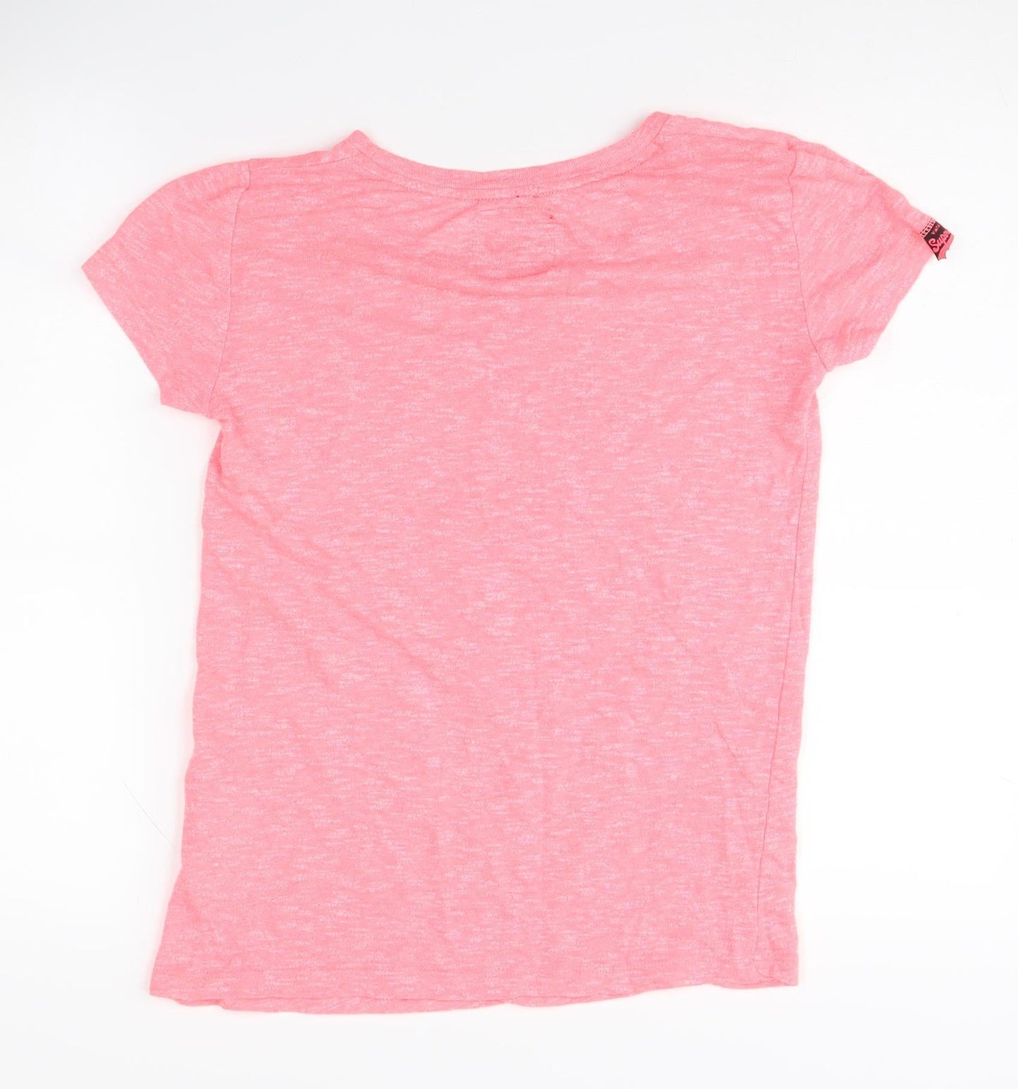 Superdry Women's Pink T-Shirt, Short Sleeve, S