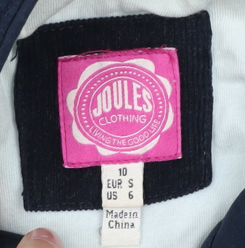 Joules Women's Blue Quilted Waistcoat Size 10