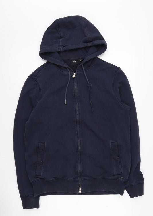 Boss Men's Blue M Full Zip Hoodie