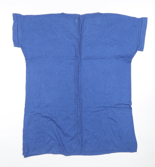 GAP Women's Blue T-Shirt, Size S, Casual Round Neck