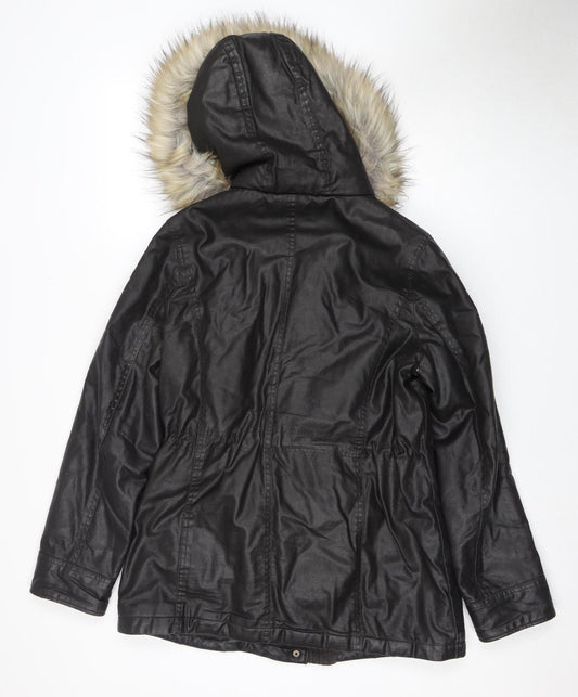 Marks and Spencer Women’s Black Parka Jacket Size 8