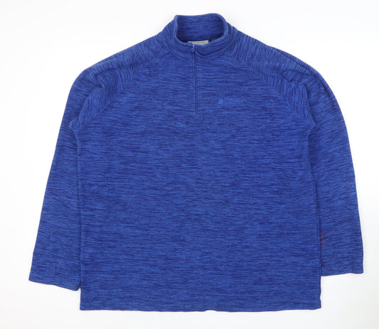 Mountain Warehouse Men's Blue 1/4 Zip Sweatshirt L