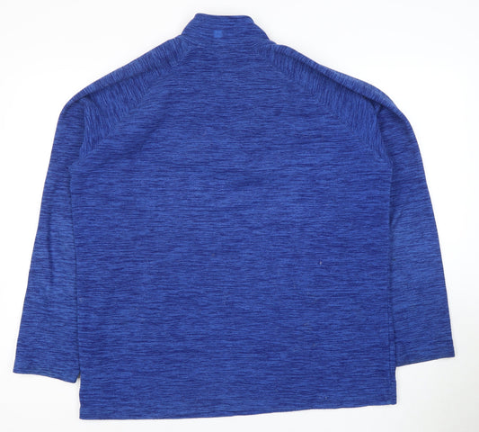 Mountain Warehouse Men's Blue 1/4 Zip Sweatshirt L