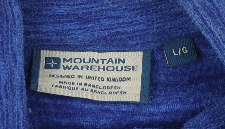 Mountain Warehouse Men's Blue 1/4 Zip Sweatshirt L