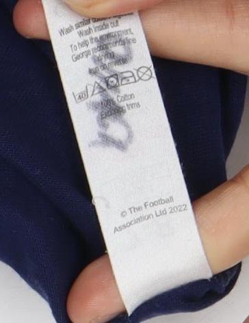 Brand and care label for England Blue Jogger Trousers 7-8 Years