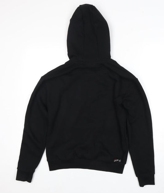 Fila Unisex Black Pullover Hoodie - Size S - Logo Accents
