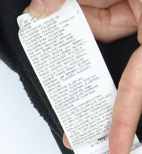 Puma Women's Black Pullover Hoodie - Size 6