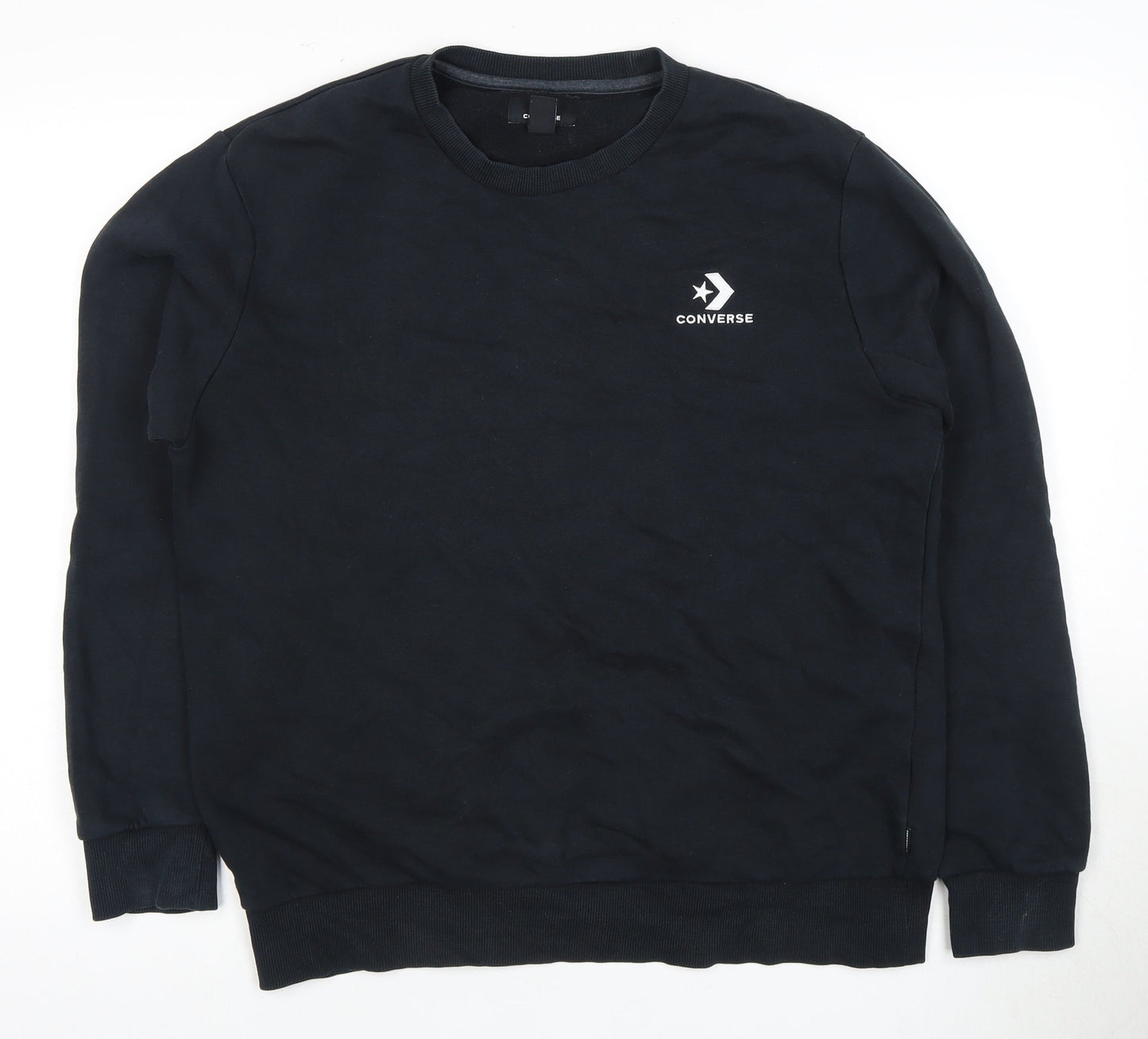 Converse Men's Black Pullover Sweatshirt Medium