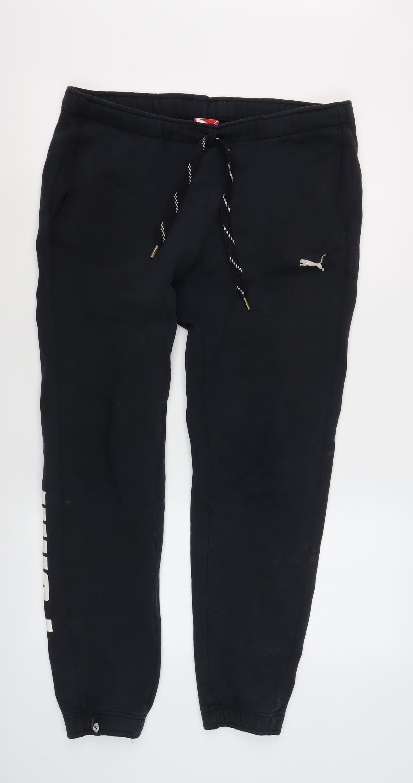 Puma Men's Black Jogger Trousers - Size S