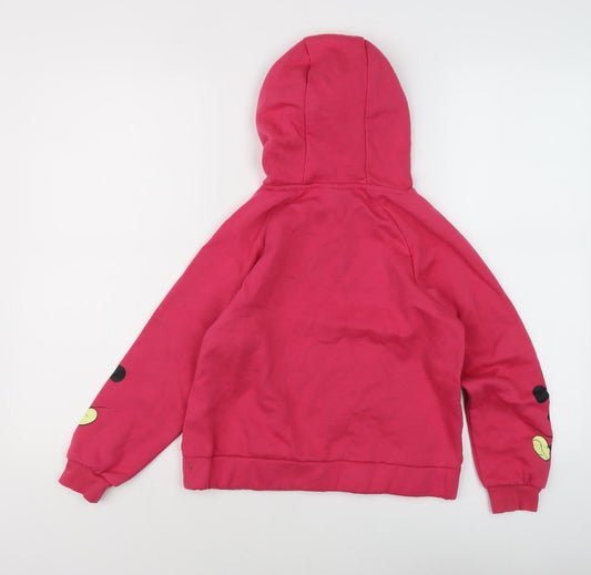 Disney Girls Red Mickey Mouse Hoodie Pullover 11 Years Casual Fun