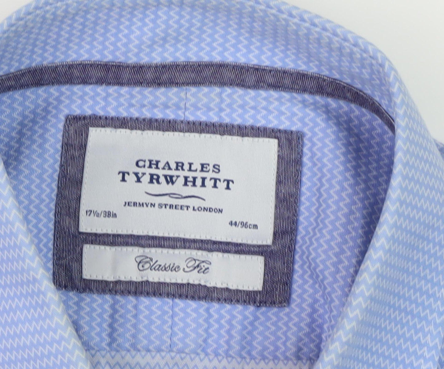 Charles Tyrwhitt Men's Blue Classic Fit Dress Shirt