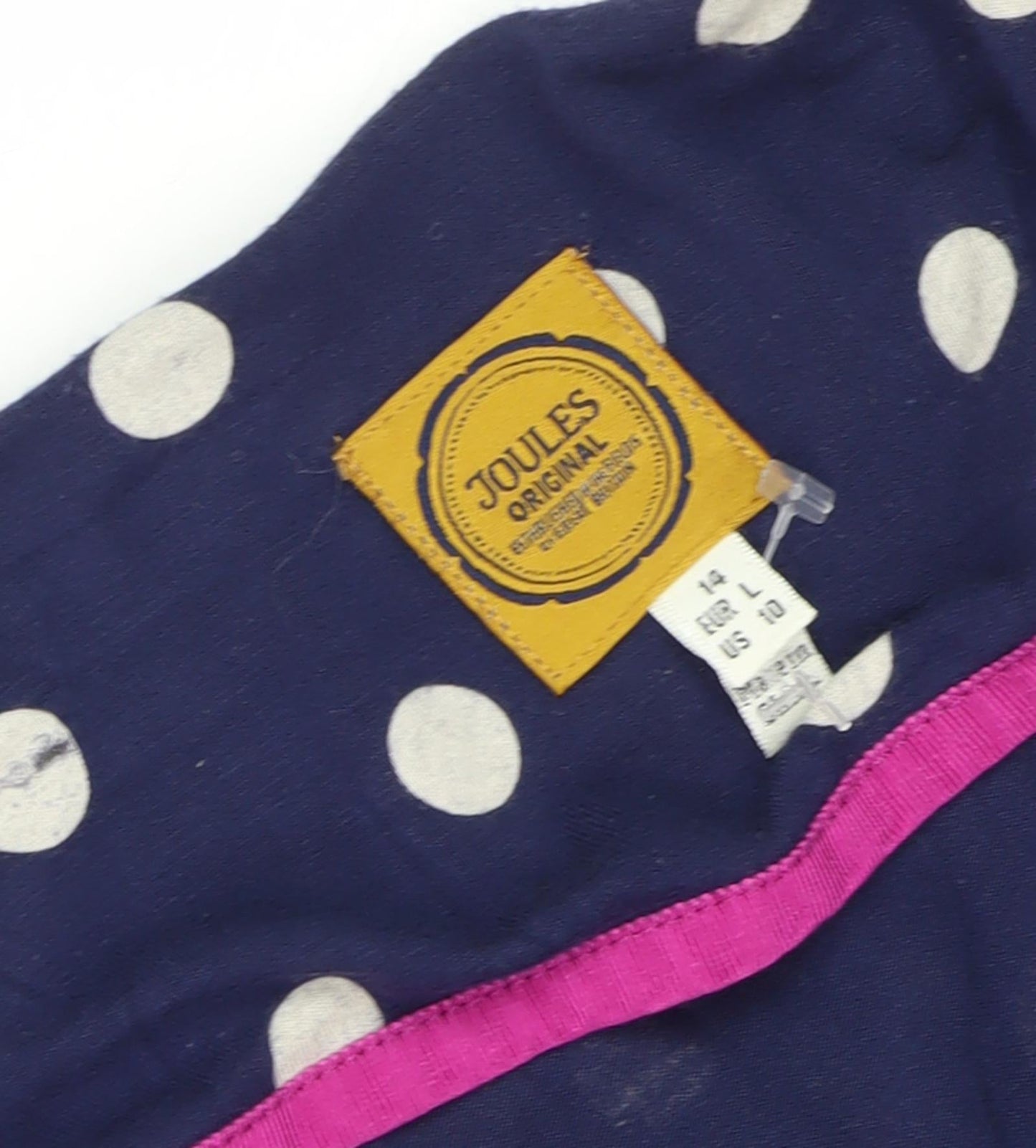 Joules Women's Blue Polka Dot Dress Size 14