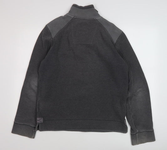 Fat Face Men's Grey 1/4 Zip Sweatshirt Size S