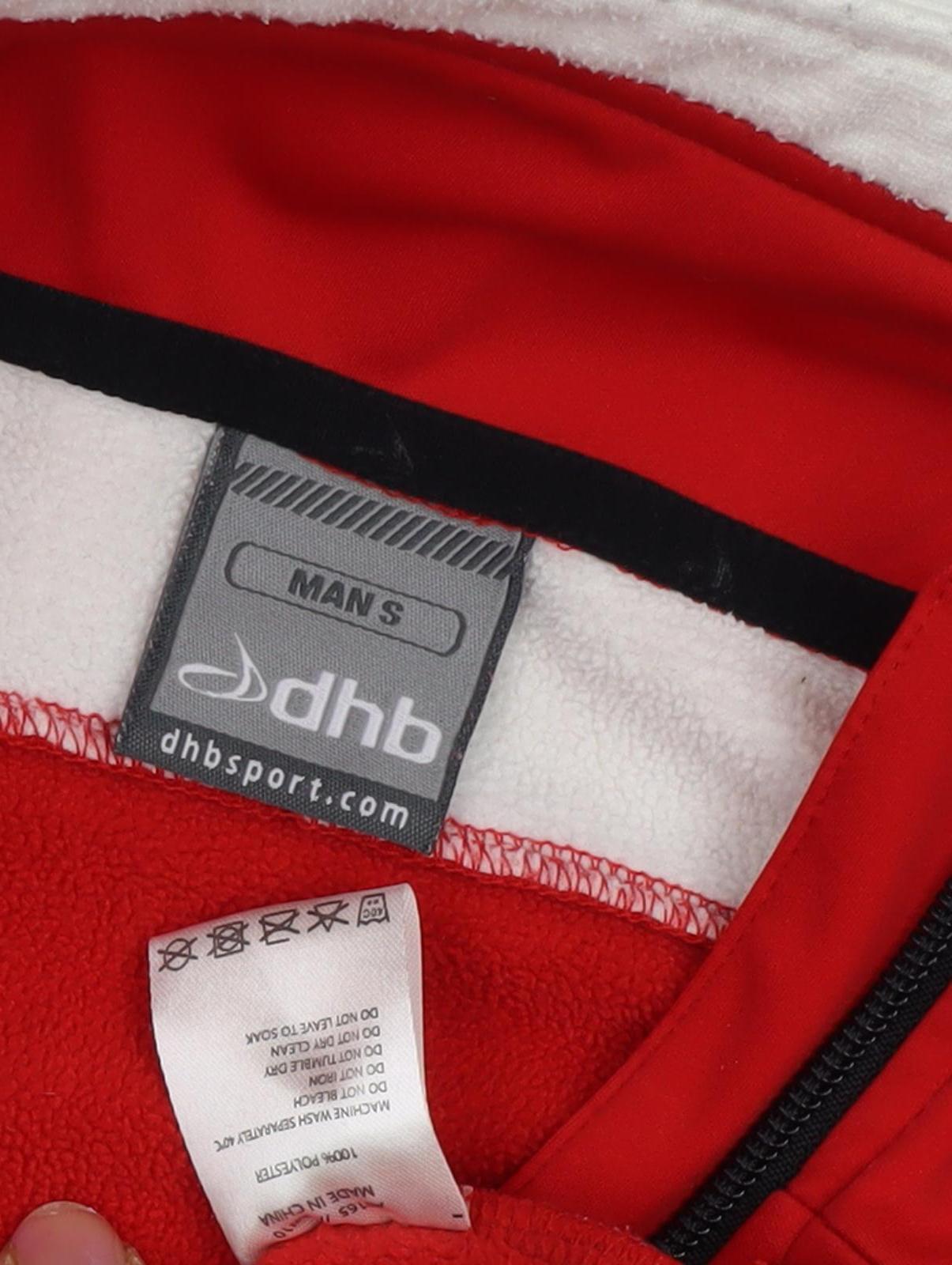 Close-up detail of DHB Men's Red Windbreaker Jacket -, size S