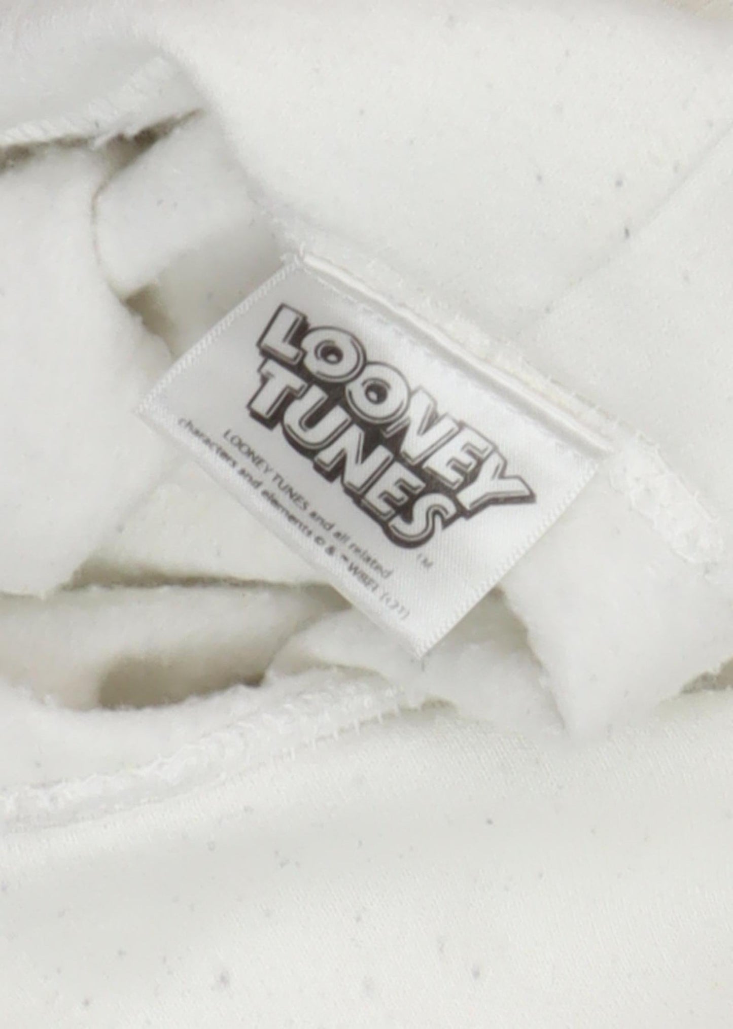 Looney Tunes Unisex White Hoodie, M - Bugs Bunny Graphic