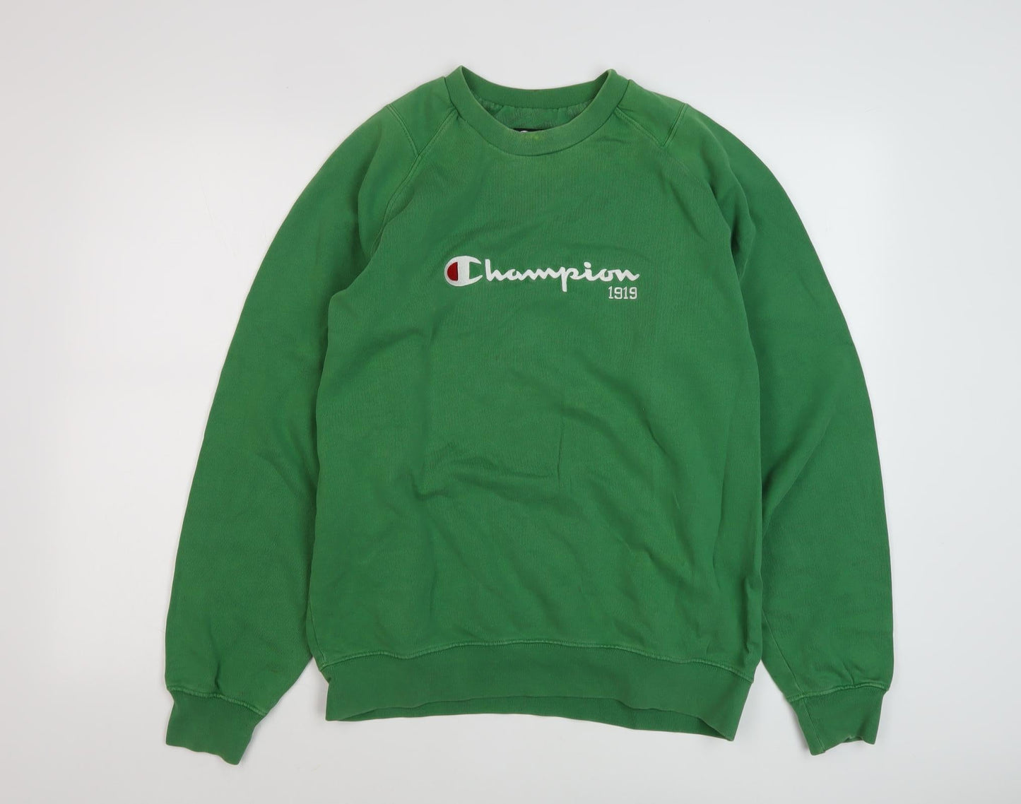Champion Men's Green Pullover Sweatshirt L Graphic
