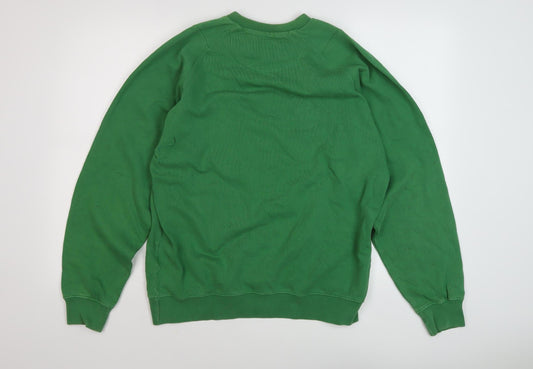 Champion Men's Green Pullover Sweatshirt L Graphic