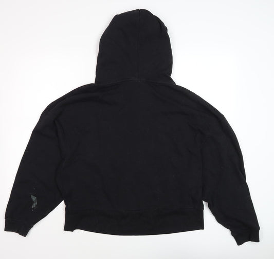 DKNY Unisex Black Logo Hoodie L Size Casual