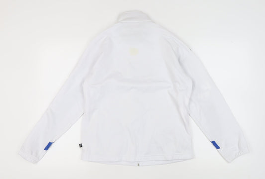 Head Men's White Full Zip Jacket, Size S, Logo Accents