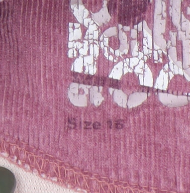 Fat Face Women's Pink Henley Sweatshirt Size M