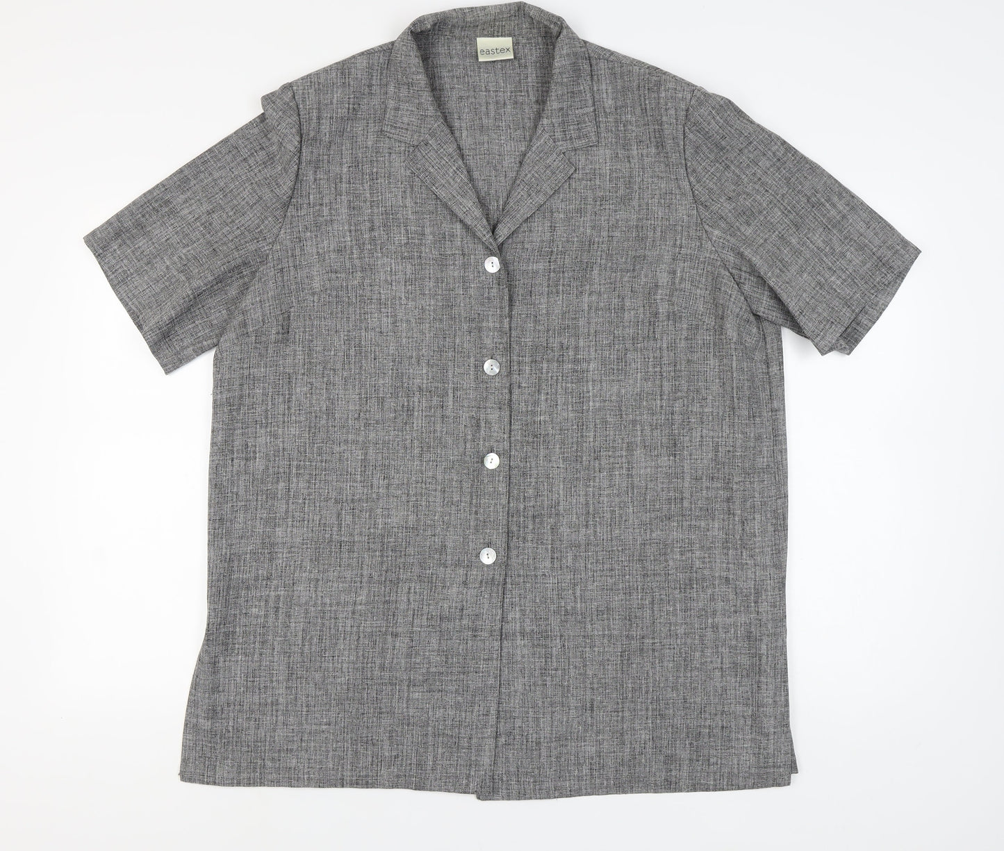 Eastex Women's Grey Button-Up Shirt Size 20