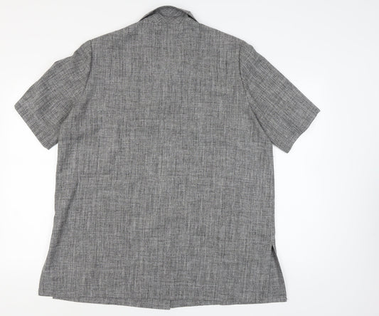 Eastex Women's Grey Button-Up Shirt Size 20