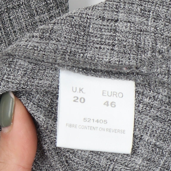 Eastex Women's Grey Button-Up Shirt Size 20