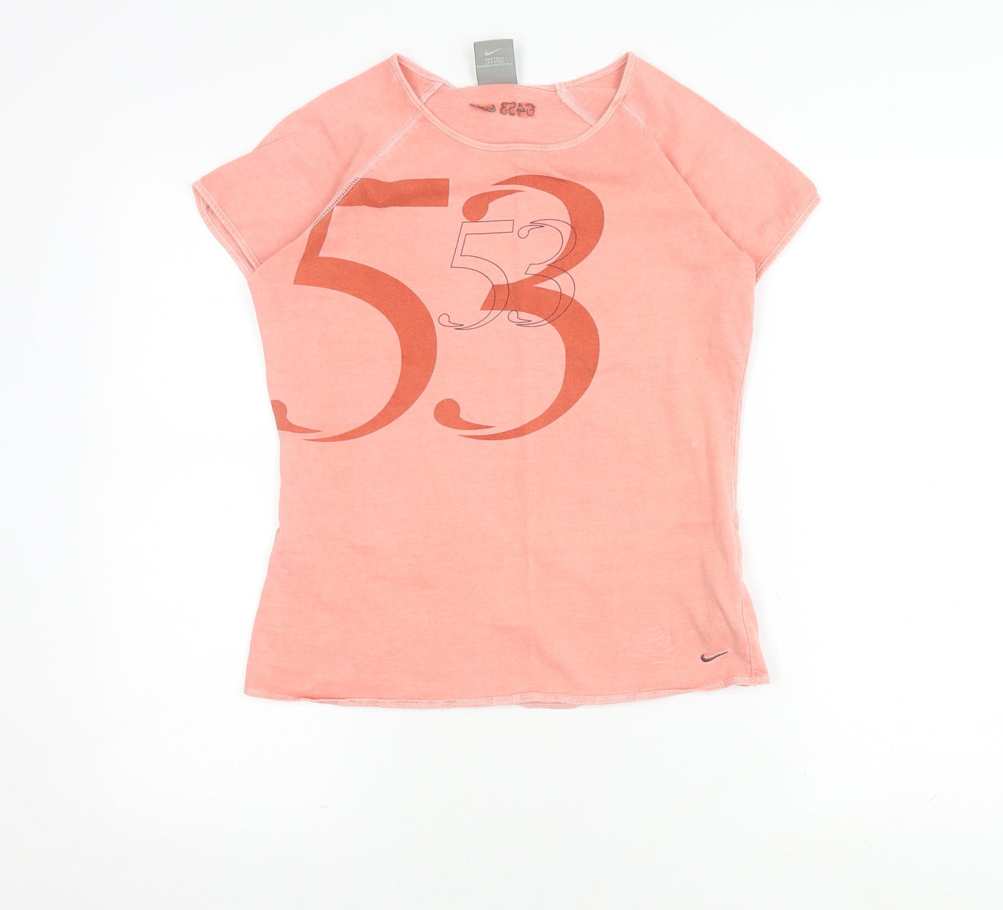 Nike Women's Pink T-Shirt, Medium, Casual Summer Top