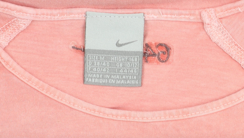 Nike Women's Pink T-Shirt, Medium, Casual Summer Top