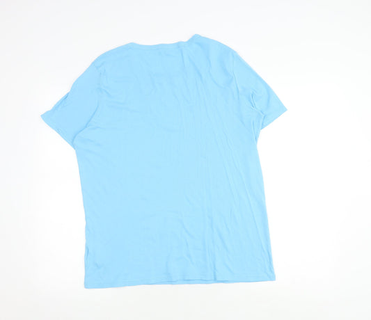 Benetton Unisex Blue XL Basic T-Shirt - Casual Comfort