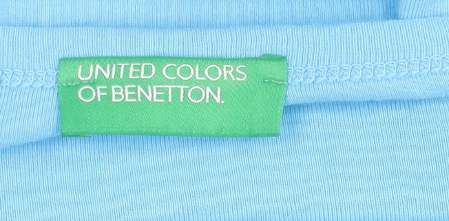 Benetton Unisex Blue XL Basic T-Shirt - Casual Comfort