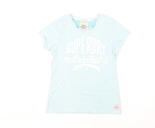 Superdry Women's Blue T-Shirt M - Casual Comfort