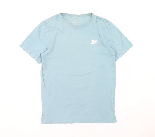 Nike Men's Blue Crew Neck T-Shirt S - Casual Style