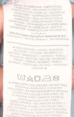 Nike Men's Blue Crew Neck T-Shirt S - Casual Style