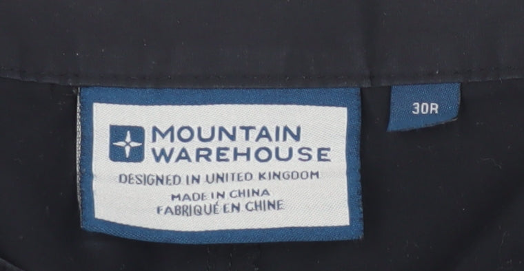 Mountain Warehouse Men's Black Cargo Trousers 30R