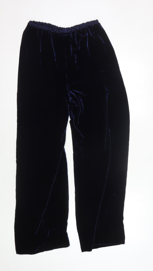 Boden Women's Blue Velvet Trousers Size 12
