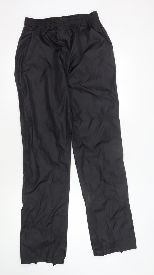 Decathlon Men's Black Windbreaker Trousers Size L