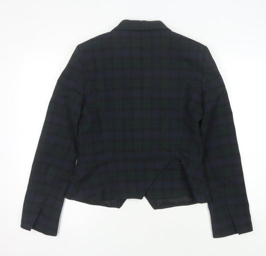 Zara Women's Multicoloured Plaid Blazer L