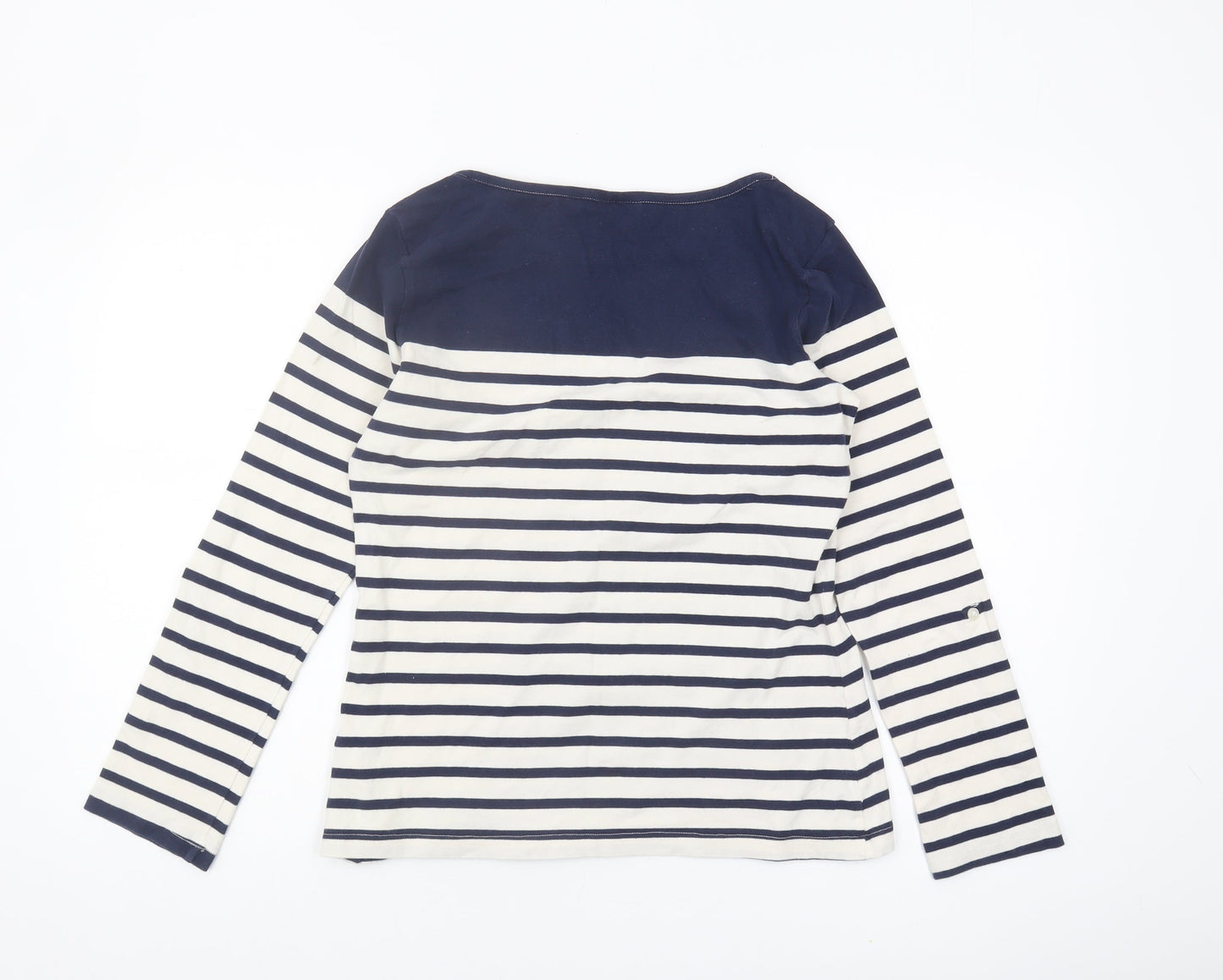 Peter Storm Women's Blue Striped T-Shirt - Size 14