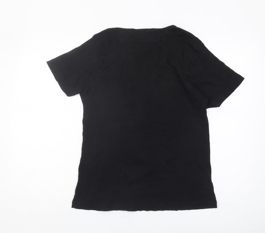 Designers Debenhams Men's Black T-Shirt L V-Neck