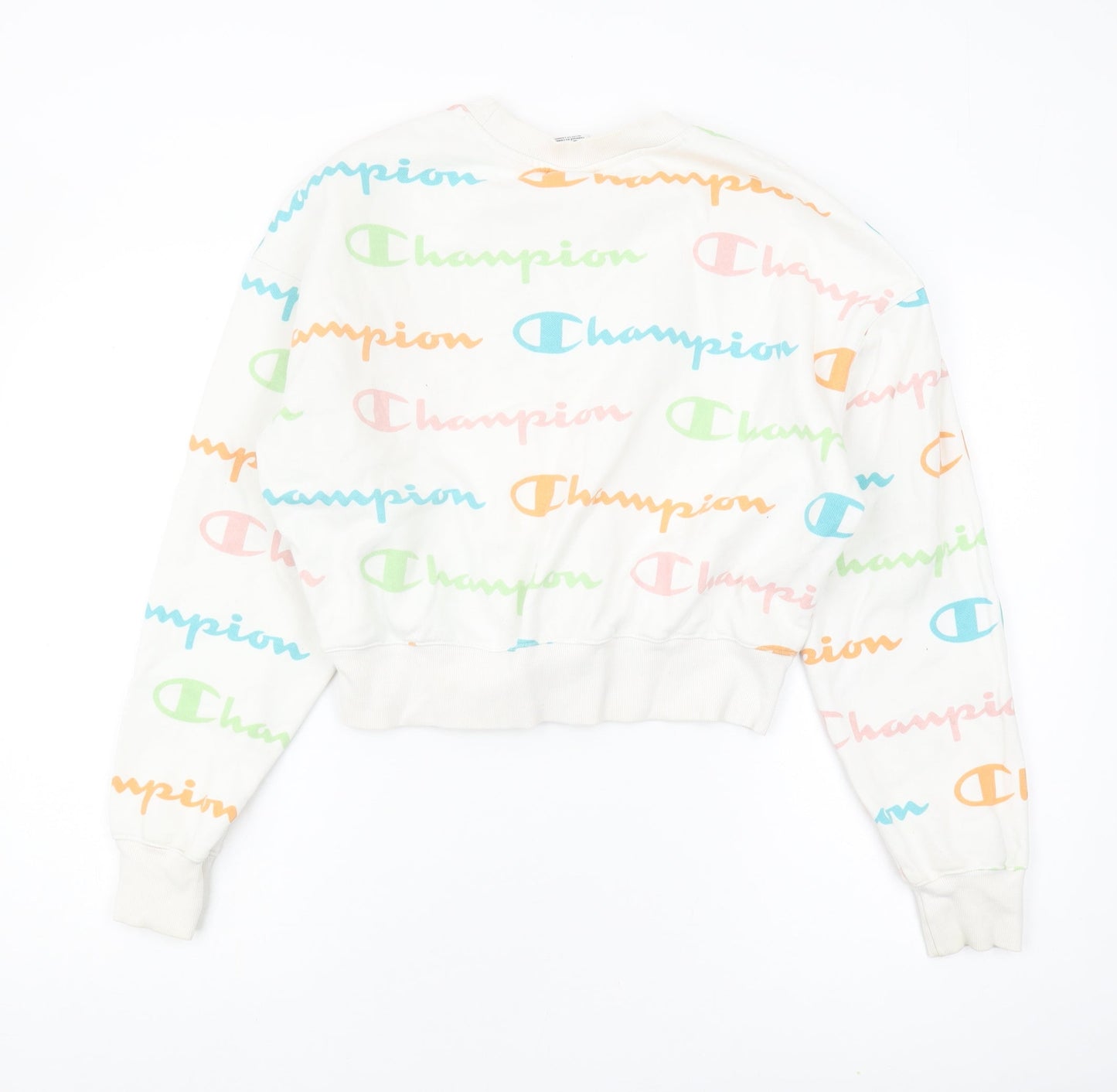 Champion Unisex Multicolour Logo Sweatshirt M