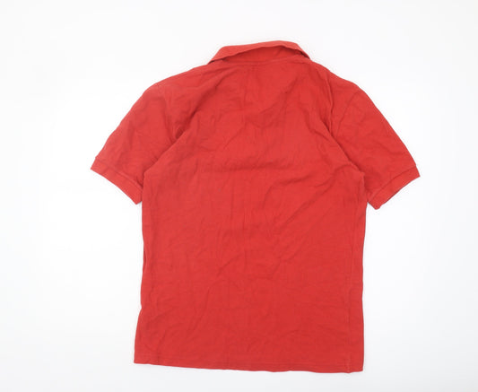 Hawkshead Men's XS Red Cotton Polo Shirt